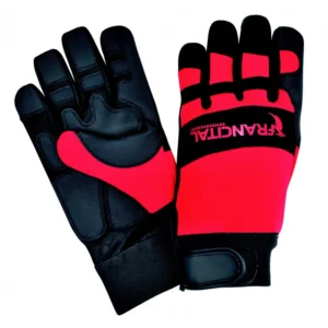 gants classe 1 main gauche francital noir et rouge