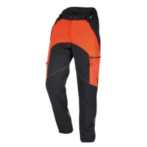 pantalon de grimpe mercure noir et orange